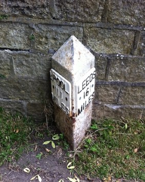 Leeds & Liverpool Canal milepost